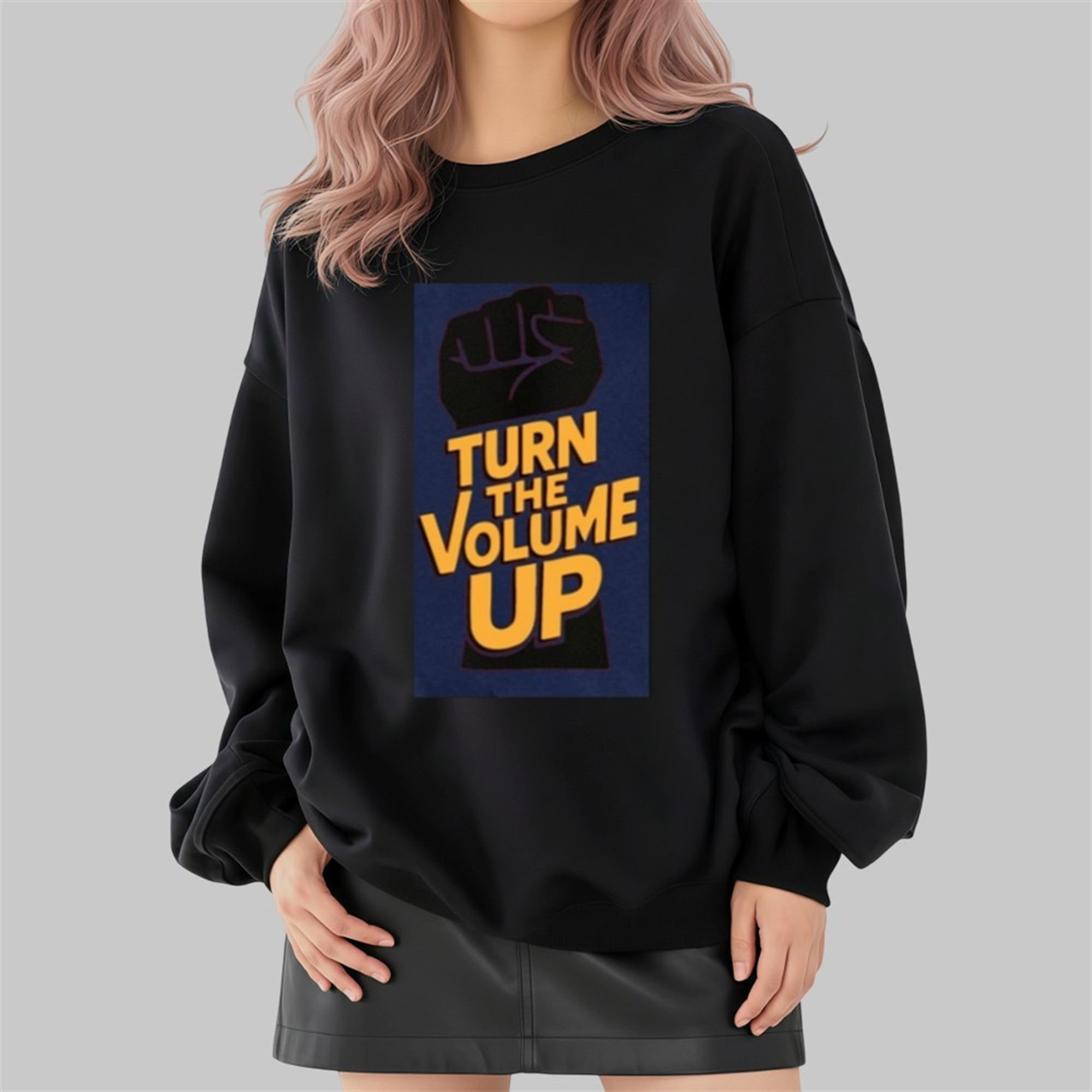 Zohran Mamdani Donald Trump Turn The Volume Shirt 5 Zohran Mamdani Donald Trump Turn The Volume Sweatshirt