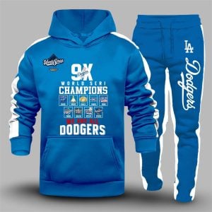 Dodgers 9X World Series Champions We Are All Dodgers 2025 Hoodie Pants 1