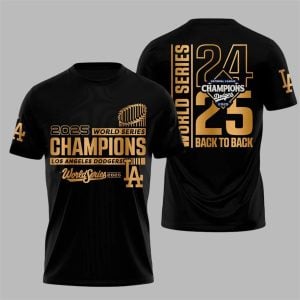 8 LA Dodgers World Series Win 2024 2025 Back To Back Shirt