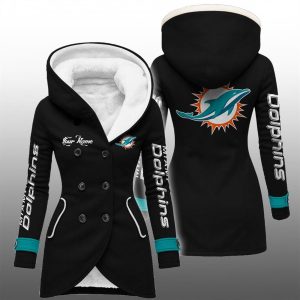 2025 Dolphins Long Hooded Fleece Jacket 1
