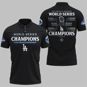 Dodgers World Series Road to the Ring Champions 2025 Polo Shirt 1