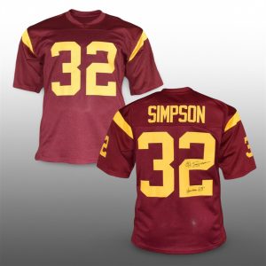 2025 USC OJ Simpson Heisman 68 Jersey 0