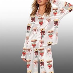 2025 Christmas Espresso Martini Art Pajama Set 1