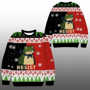 2025 Christmas Funny Frog Resist Ugly Sweater 1 1