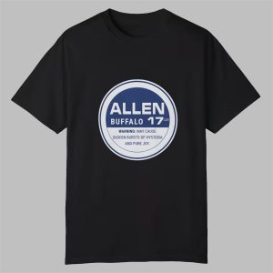 Buffalo Bills Allen 17 Hysteria And Pure Joy Shirt 0 0