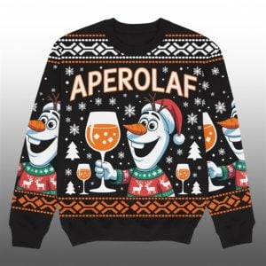 2025 Christmas Aperolaf Ugly Sweater 1 1