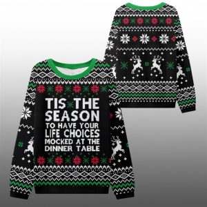 2025 Christmas Life Choices Mocked Ugly Sweater 1 1