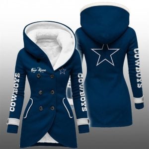 2025 Cowboys Long Hooded Fleece Jacket 1
