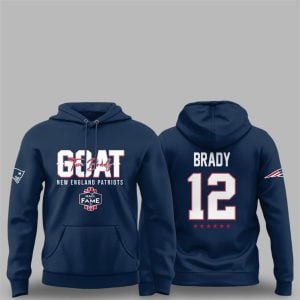 9 Patriots Tom Brady Goat 2025 Hall Of Fame Honor Hoodie 1