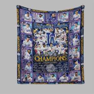 Dodgers 2025 World Series Champions Blanket 0