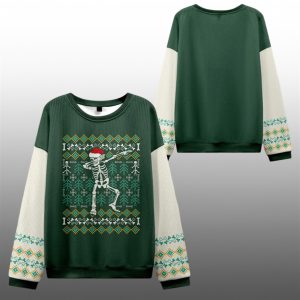 Dancing Skeleton Ugly Sweater 2025 Christmas 1 1