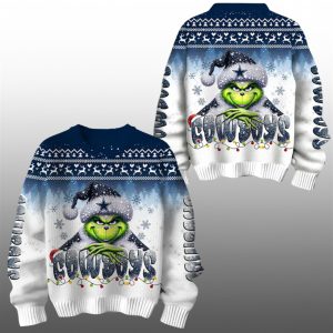 2025 Cowboys Grnch Season Christmas Ugly Sweater 1 1