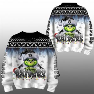 2025 Raiders Grnch Season Christmas Ugly Sweater 1 1