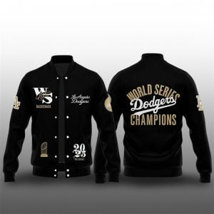 Dodgers Coach Dave Roberts 2025 World Series Champions Parade Jacket 1