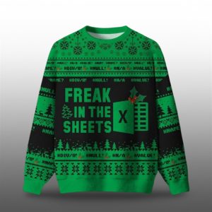 2025 Christmas Freak In The Sheets Ugly Sweater 1 1