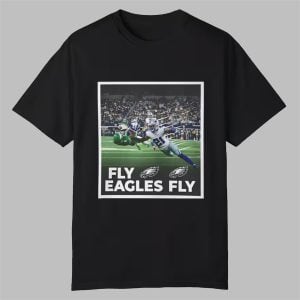 DeVonta Smith Touchdown Fly Eagles Fly Shirt 0 0