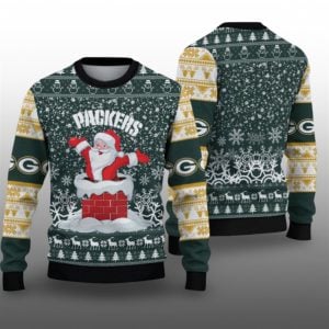 2025 GB Packers Santa Ugly Christmas Sweater 1 1