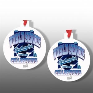 2025 Dodgers World Series Champions Baseball Ornament 1 1