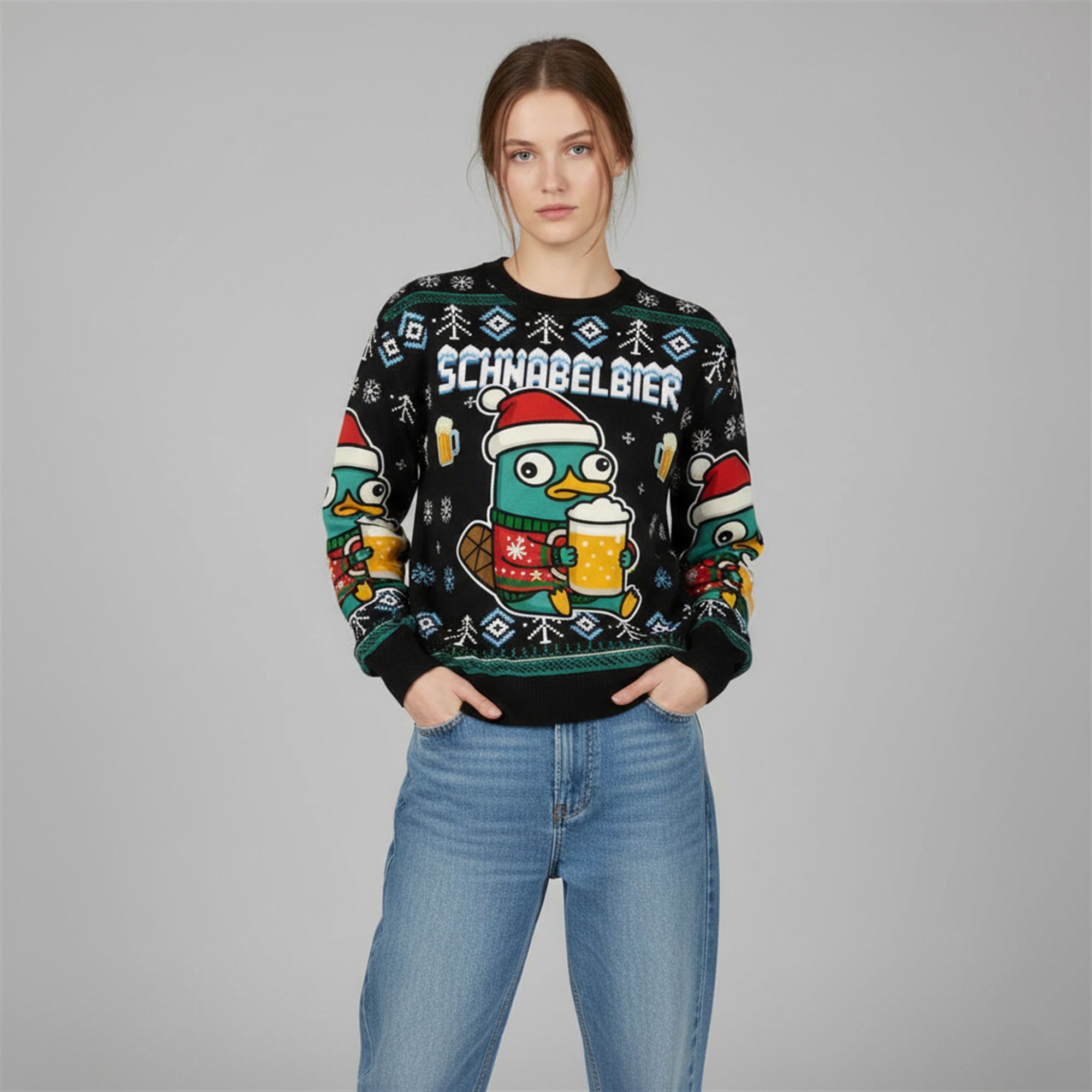 2025 Christmas Schnabel Bier Ugly Sweater 1 2 2025 Christmas Schnabel Bier Ugly Sweater 1 2