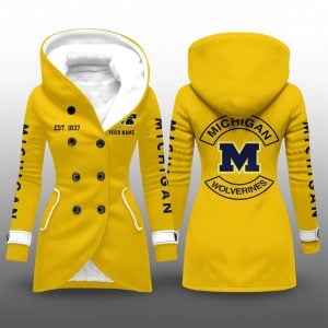 2025 Michigan Est 1837 Long Hooded Fleece Jacket 0