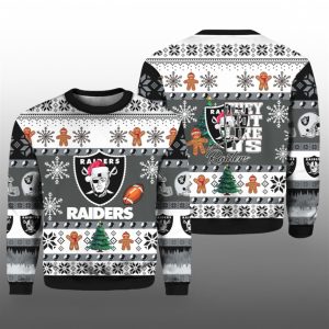 2025 Christmas Raiders They Not Like Us Ugly Christmas Sweater 1 1