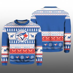 2025 Christmas Blue Jays Baseball Ugly Sweater 1 1