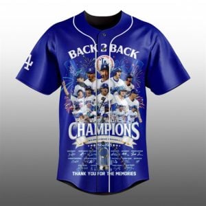 2025 Dodgers Back 2 Back World Series Thank You For The Memories Jersey 1 1