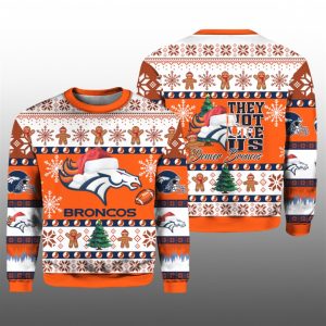 2025 Broncos They Not Like Us Ugly Christmas Sweater 1 1