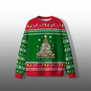 All Booked For Christmas Ugly Sweater 2025 Christmas 1 1