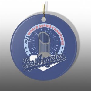 Los Angeles Dodgers World Series Champions 2025 Baseball Ornaments 1 1