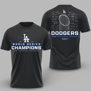 12 LA Dodgers Win 2025 World Series Signature Shirt