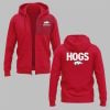 0 2025 Coach Ryan Silverfield Arkansas Razorbacks Zip Hoodie