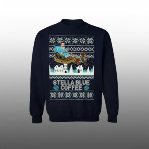 Stuart Feiner Stella Blue Coffee Christmas Ugly Sweater 1