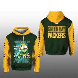 Grnch They Hate Us Because They Aint Us Packers 2025 Hoodie 1 1