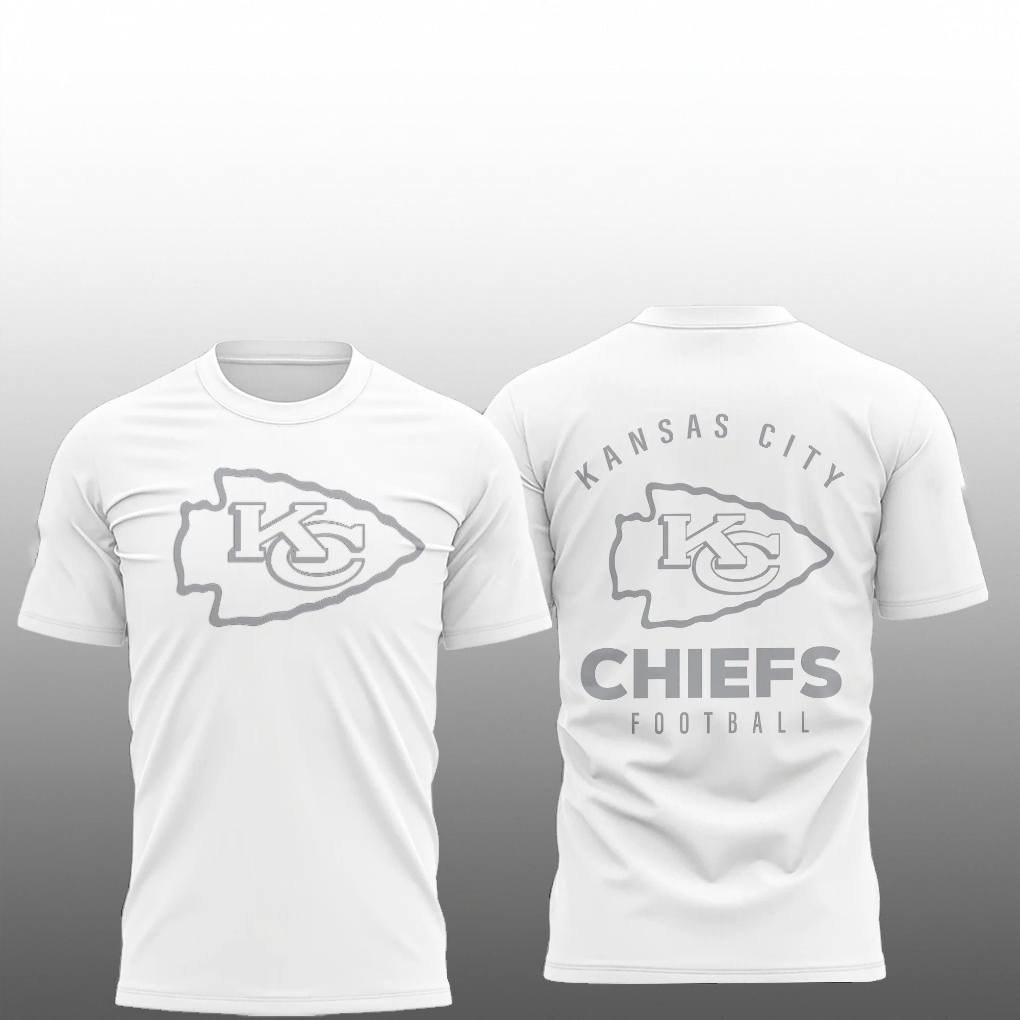 2026 KC Chiefs Football Winter White Out Shirt 1 1 2026 KC Chiefs Football Winter White Out Shirt