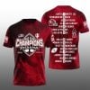 1 Big Ten Conference 2025 Champions Indiana Hoosiers Shirt