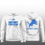 Detroit Lions Support Girls Flag Hoodie