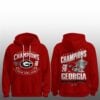 1 Georgia Bulldogs 2026 Sugar Bowl Champions Hoodie