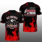 Georgia SEC Football Champions Back To Back Football Champs 2024 2025 Shirt