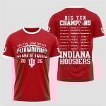 Indiana Hoosiers Big Ten Conference Champions 2025 Shirt