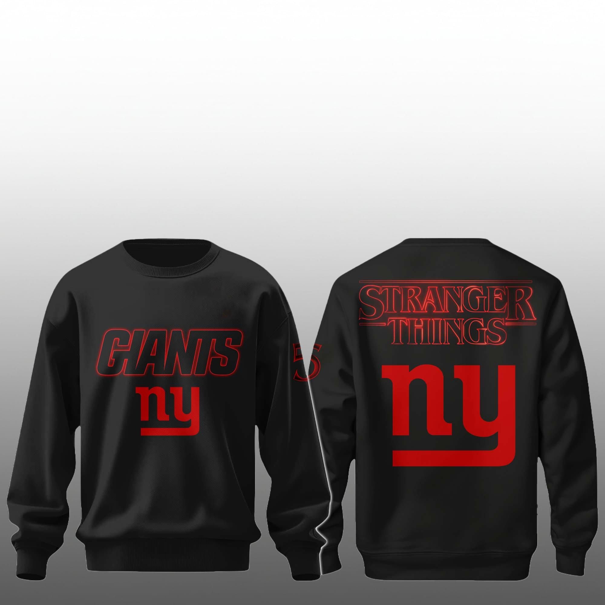100 2026 NY Giants Stranger Things 5 Sweatshirt 100 2026 NY Giants Stranger Things 5 Sweatshirt