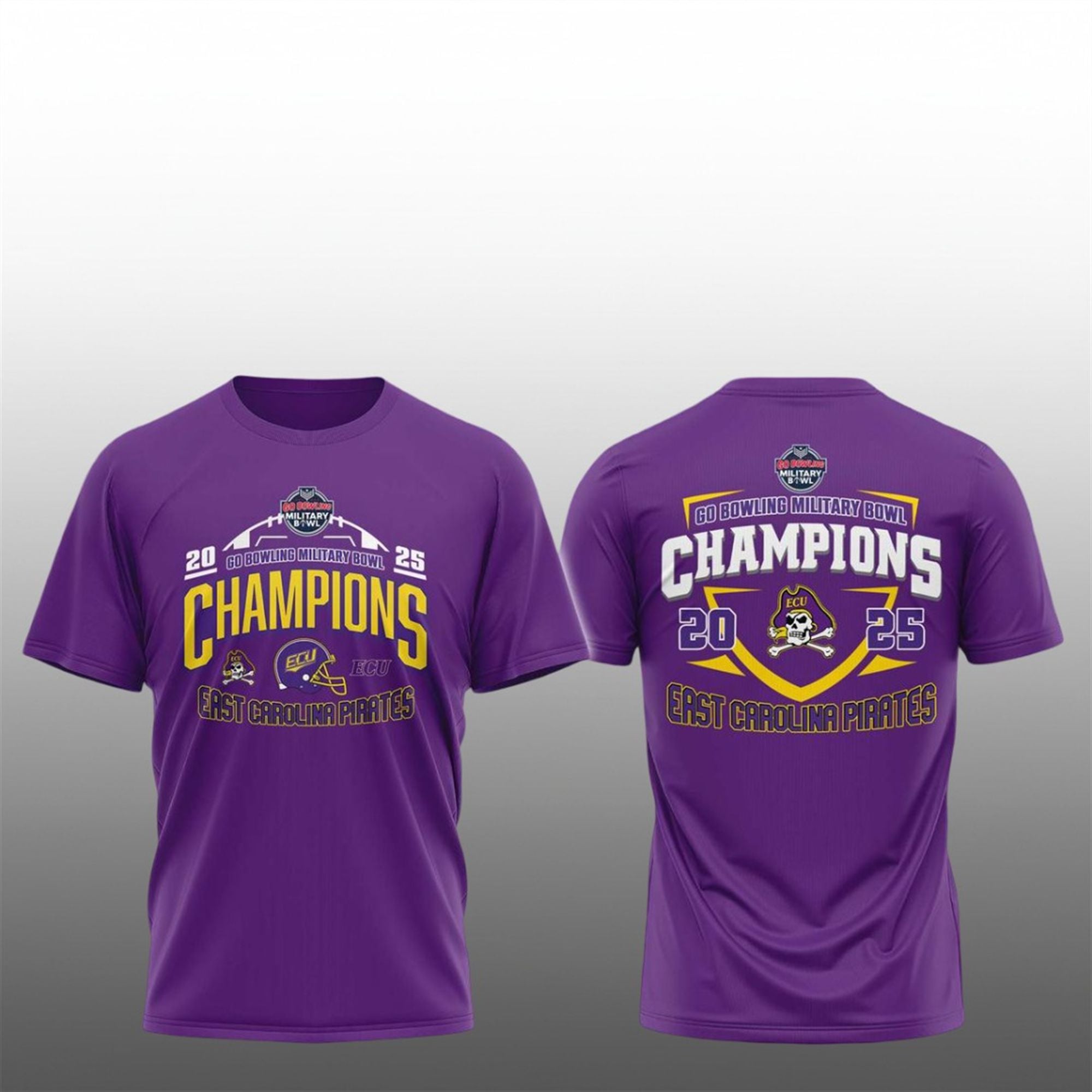ECU Pirates Go Bowling Military Bowl 2025 Champions Shirt 1 13 ECU Pirates Go Bowling Military Bowl 2025 Champions Shirt
