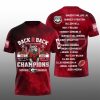 18 2025 Georgia Back 2 Back Champions Shirt