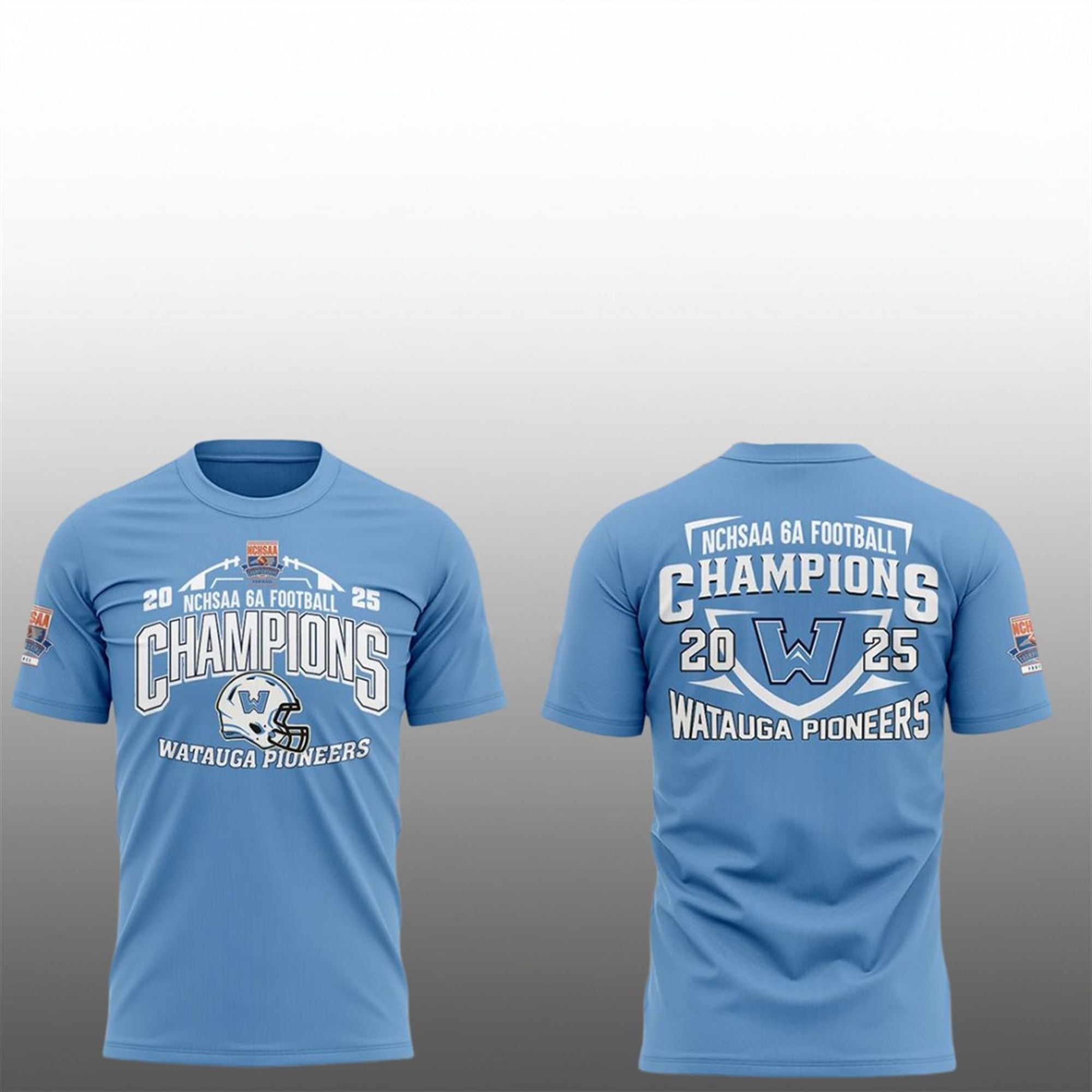 Watauga Pioneers State Champions 2025 NCHSAA 6A Hoodie 2 18 Watauga Pioneers State Champions 2025 NCHSAA 6A Shirt