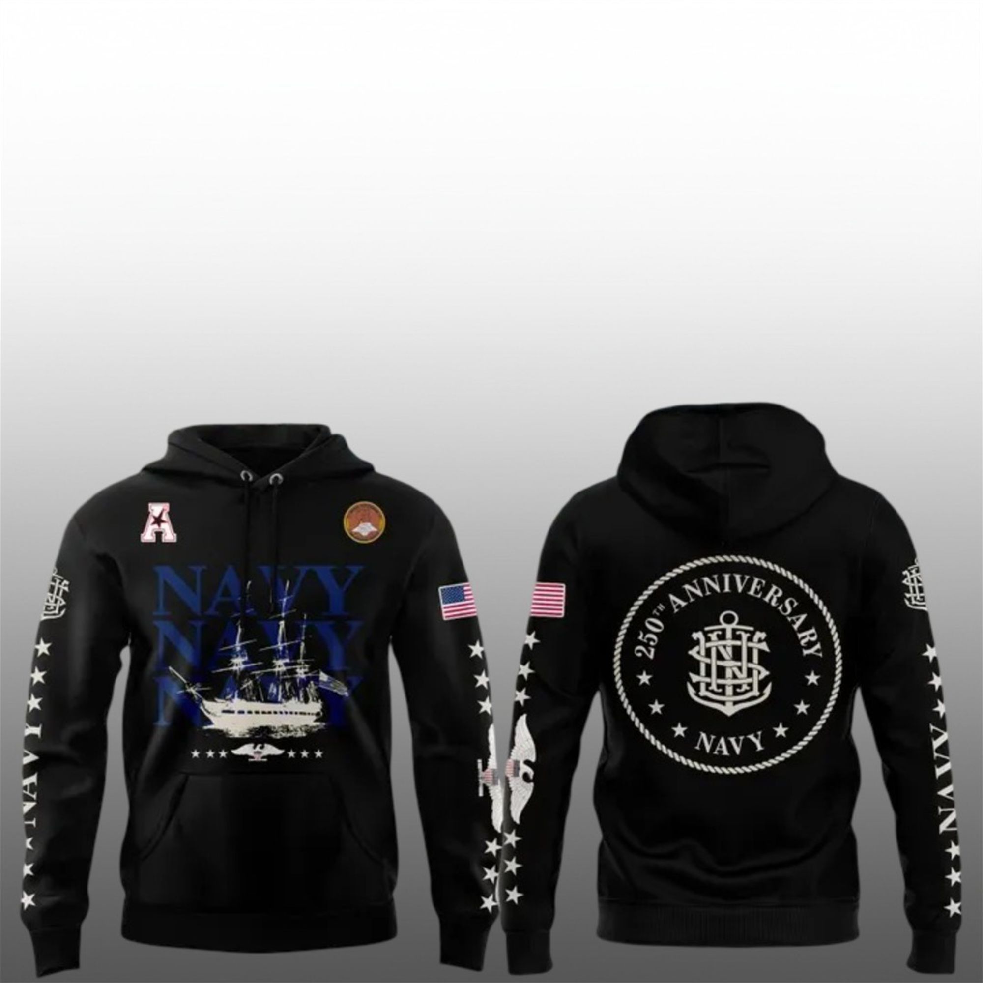 2025 Navy Midshipmen 250th Aniversary Champions Shirt 2 19 2025 Navy Midshipmen 250th Aniversary Champions Hoodie