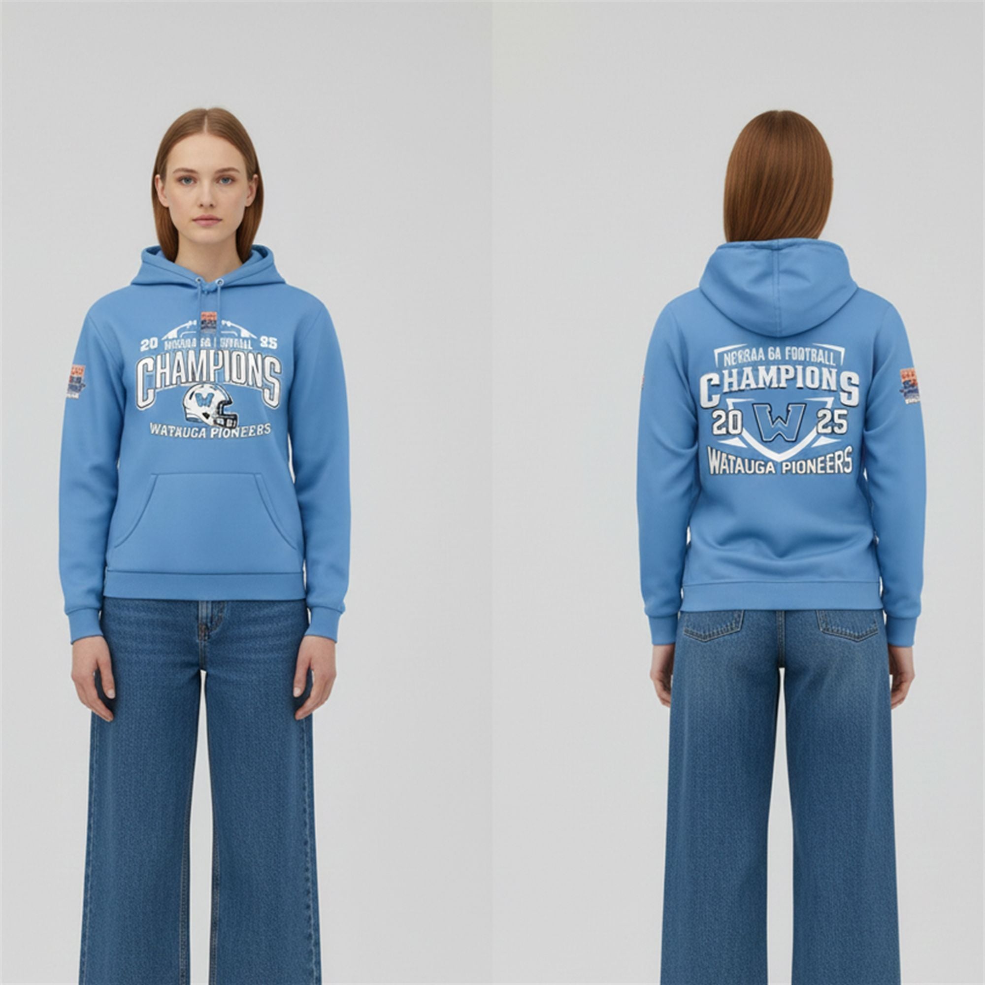 19 Watauga Pioneers State Champions 2025 NCHSAA 6A Hoodie 19 Watauga Pioneers State Champions 2025 NCHSAA 6A Hoodie