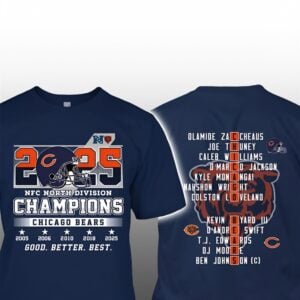 Chicago Bears NFC North 2025 Good Better Best Shirt 0