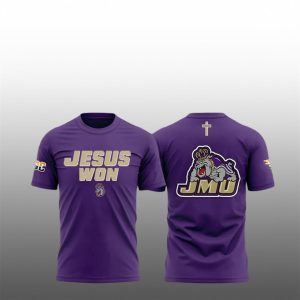 1 James Madison Dukes Jesus Won 2025 Shirt