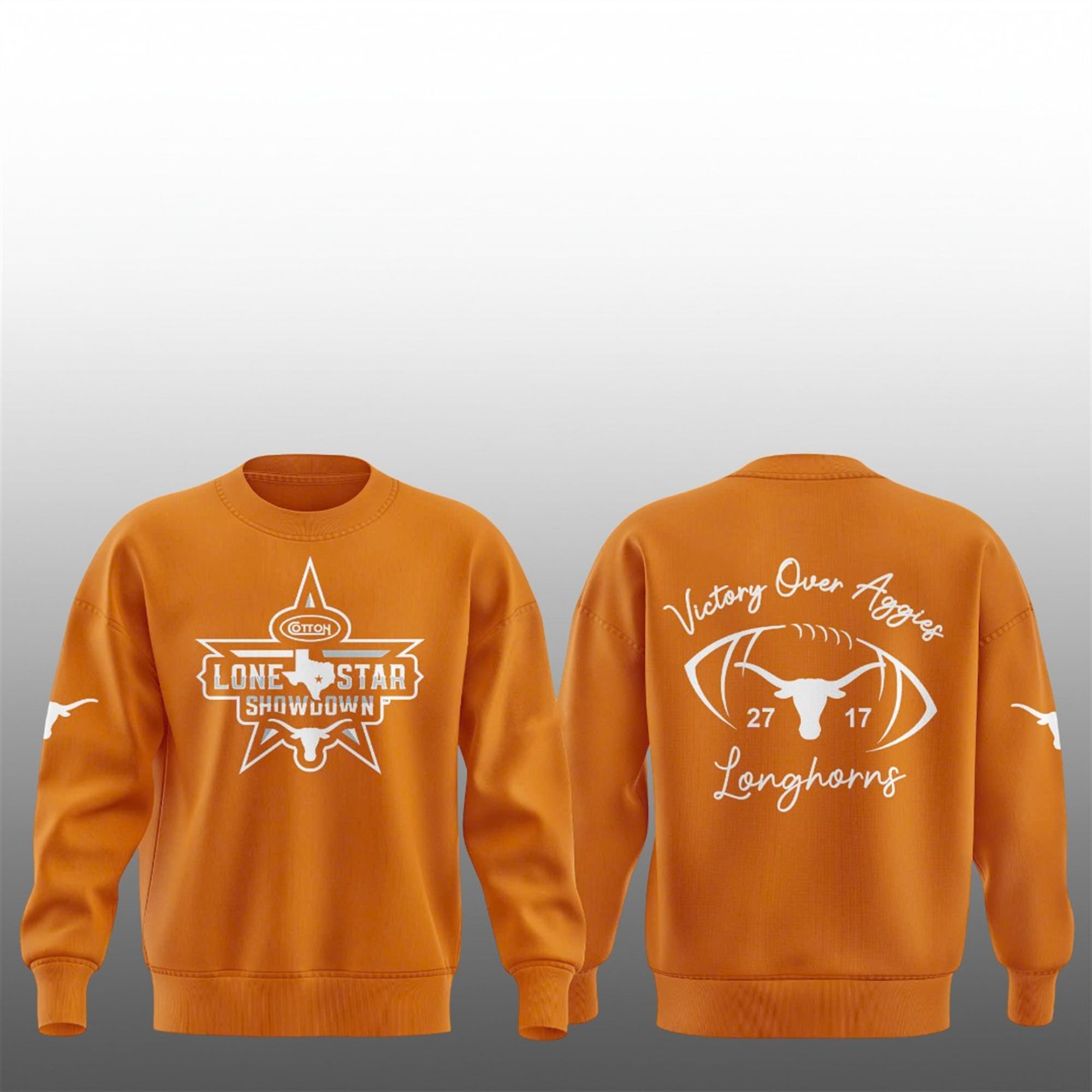2025 Texas Longhorns Lone Star Showdown Victory Over Aggies Shirt 2 2 2025 Texas Longhorns Lone Star Showdown Victory Over Aggies Sweatshirt