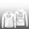 2 2026 GB Packers Football Winter White Out Hoodie